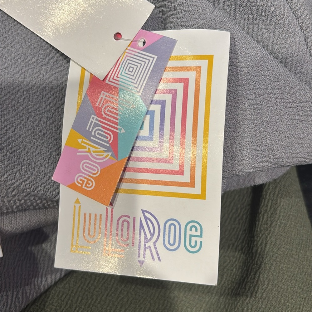 LuLaRoe Gray and Olive Pencil Skirt - Picture 3 of 4